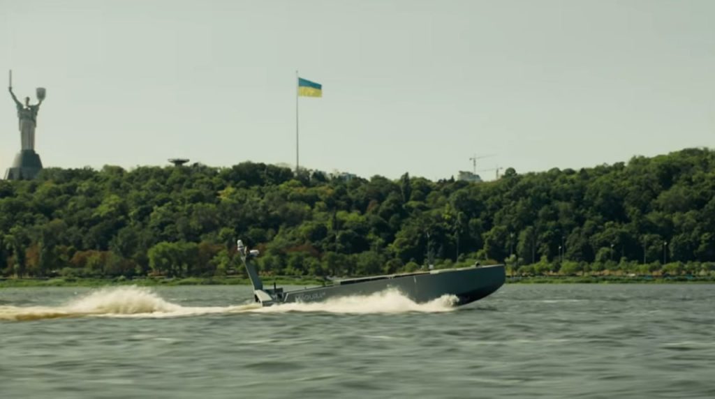 Морські дрони Magura під час демонстрації на Дніпрі в Києві